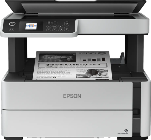 [C11CH43403] Epson EcoTank M2170 mono Printer, A4, 1 Ink Cartridge, Reliable and durable One-year or 100,000-page warranty Time saving Wi-Fi, double-sided printing, 250-sheet tray, mobile printing Fast, business-quality printing 20ppm print speeds7, no warm up time, PrecisionCore printhead