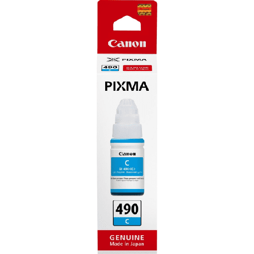[CANON-GI-490C] Canon GI-490 Cyan Ink for PIXMA GI400, G4200, G340