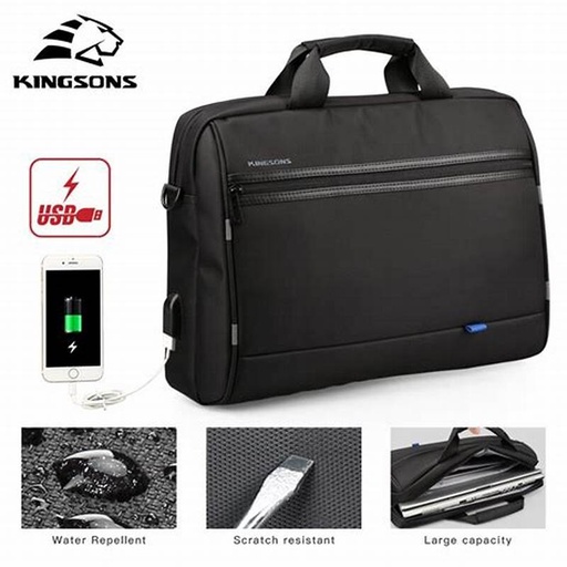 [K8444W] Kingsons Bag Carry Case - Black