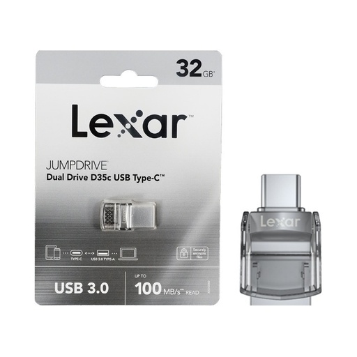 [LJDD35C032G-BNBNG] Lexar 32GB  JumpDrive® Dual Drive D35c USB 3