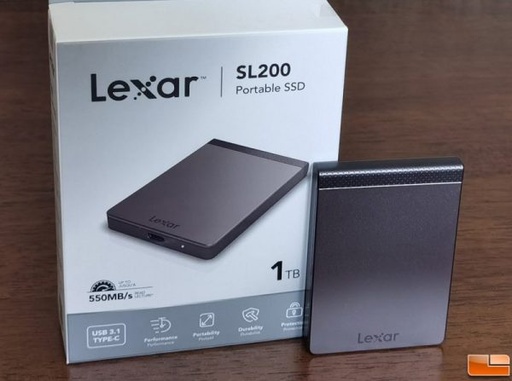 [LSL200X001T-RNNNG] 1TB Lexar® External Portable SSD , up to 550MB/s R