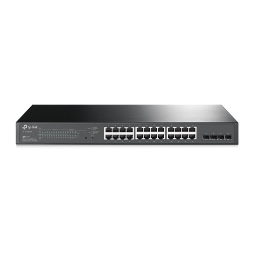 [TL-SG2428P] TP-Link 28-Port 10/100/1000Mbps JetStream Gigabit Smart Switch with 24-Port PoE+